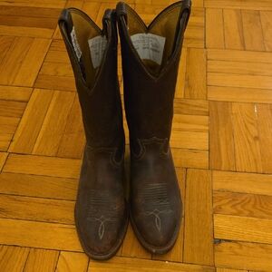 Chippewa Brown Cowboy Boots Classic Design Size 9D